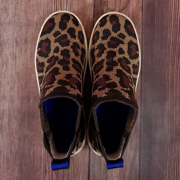 Rothys Womens 5 Chelsea Wildcat Cheetah Animal Print High Top Sneakers Retired - Picture 6 of 15